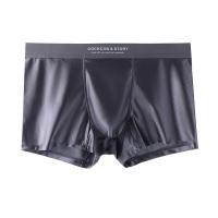 Luxury satin soft silky breathable men's ice silk underwear