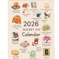 2026 Bucket List Illustrated Calendar
