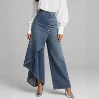 Women's High-waisted Relaxed Fit Wide-leg Jeans With A Stylish Design