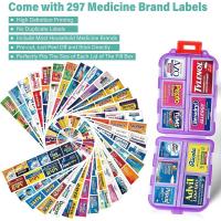  Pill Organizer Box with 146 Labels