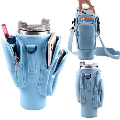 40oz Waterproof Pockets Insulated/Cold Bottle Shoulder Bag