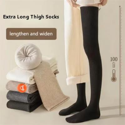 2-pairs Women's Over-the-knee Thick Knitted Socks