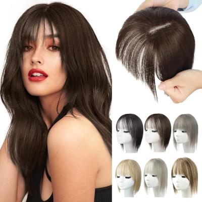 Natural Hair Toppers with Bangs-Adding Hair Volume Topper