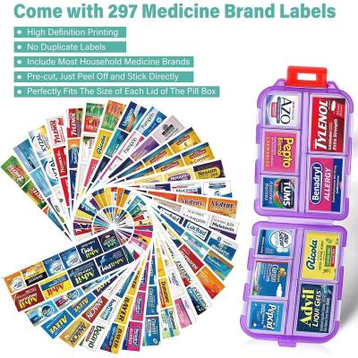  Pill Organizer Box with 146 Labels